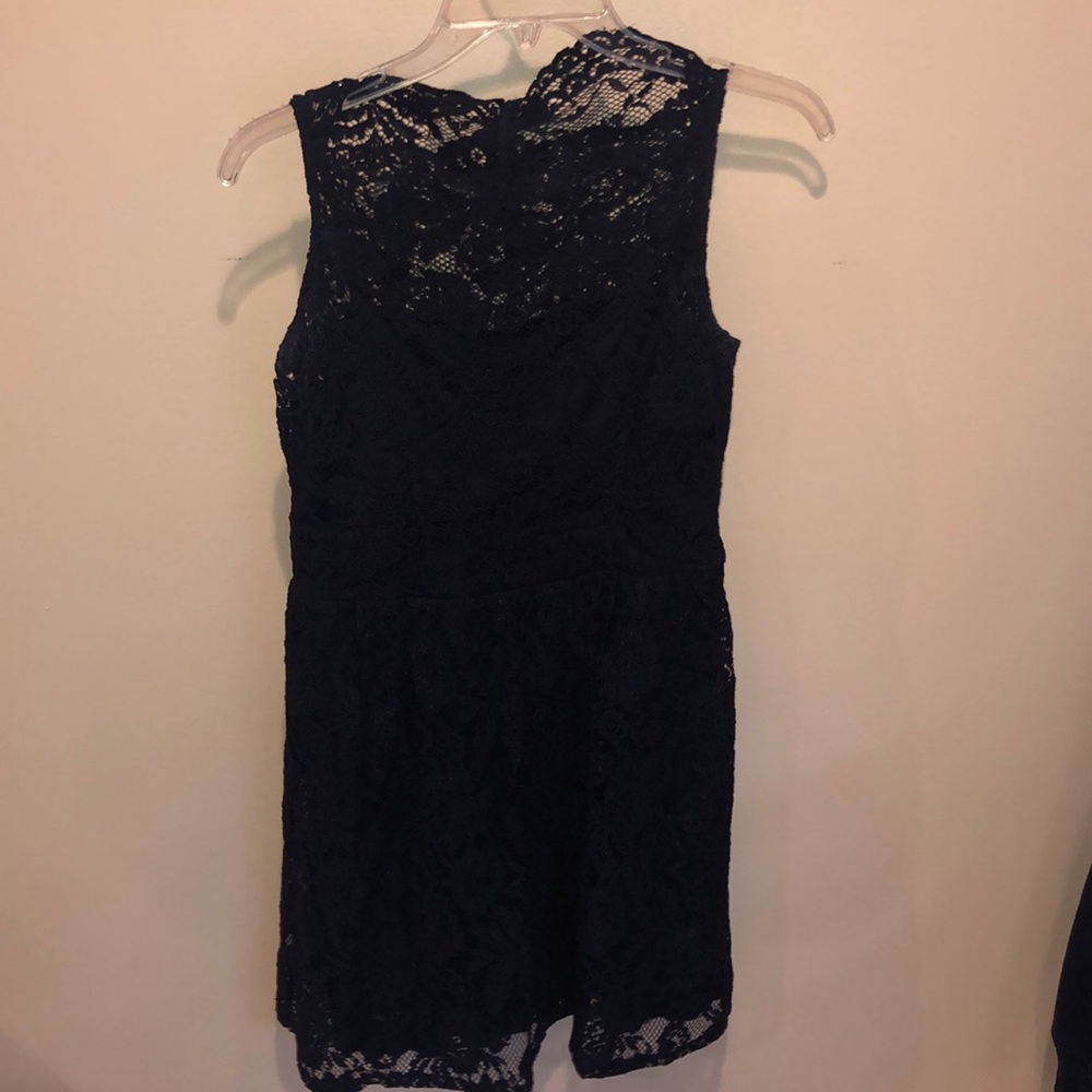 Nordstrom Navy High Neck Lace Dress | Used |